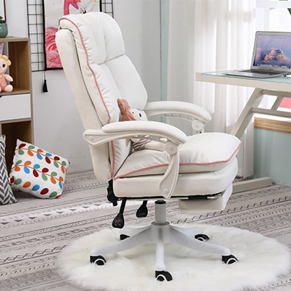 Executive Swivel Chair with Adjustable Arms Modern Computer Desk Chair with Wheels