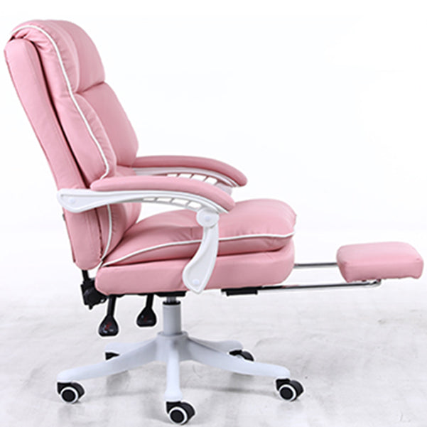 Executive Swivel Chair with Adjustable Arms Modern Computer Desk Chair with Wheels