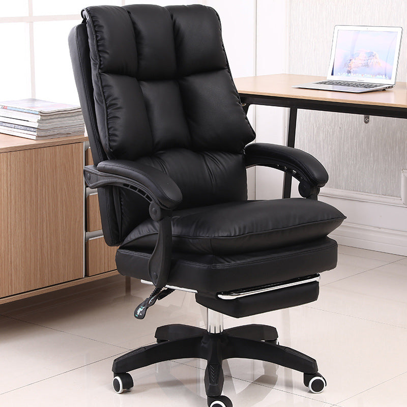 Executive Swivel Chair with Adjustable Arms Modern Computer Desk Chair with Wheels