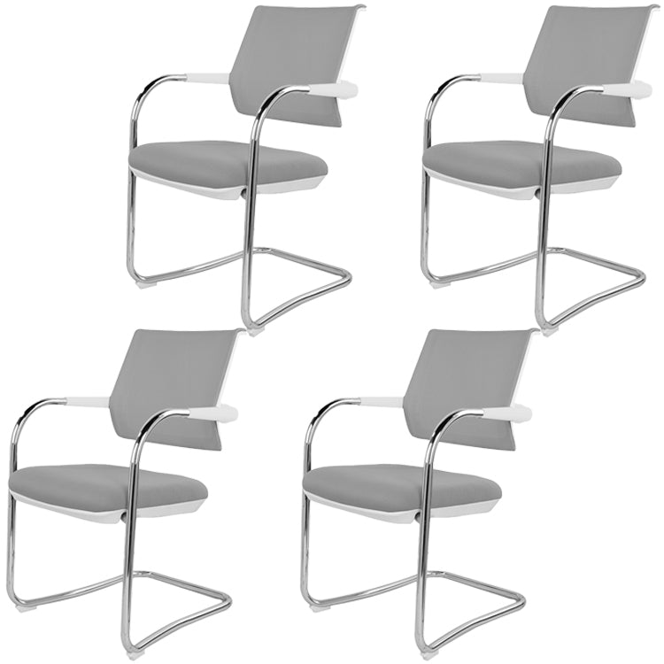 Modern Conference Chair No Wheels Home Office Chair with Arm