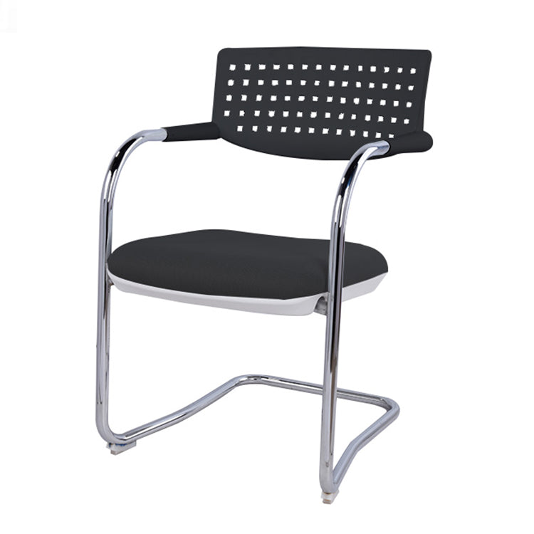 Modern Conference Chair No Wheels Home Office Chair with Arm