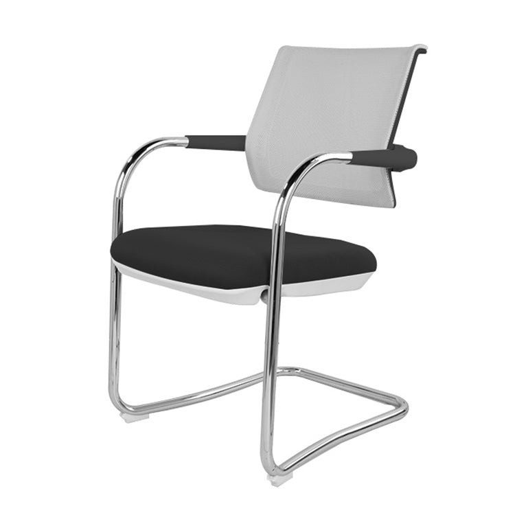 Modern Conference Chair No Wheels Home Office Chair with Arm