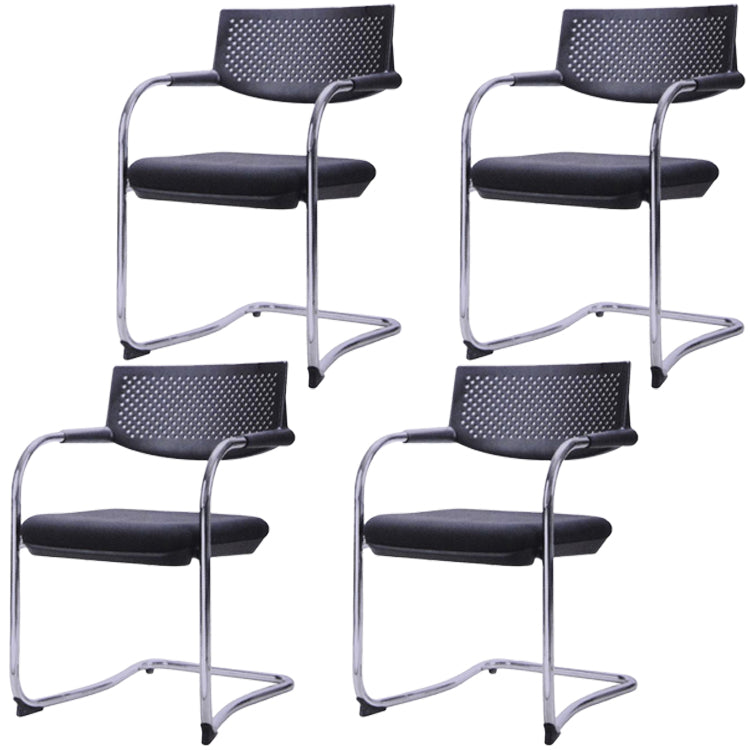 Modern Conference Chair No Wheels Home Office Chair with Arm