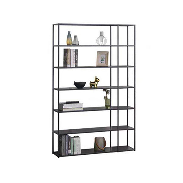 Contemporary Bookcase Metal Open Back Bookshelf for Home Office