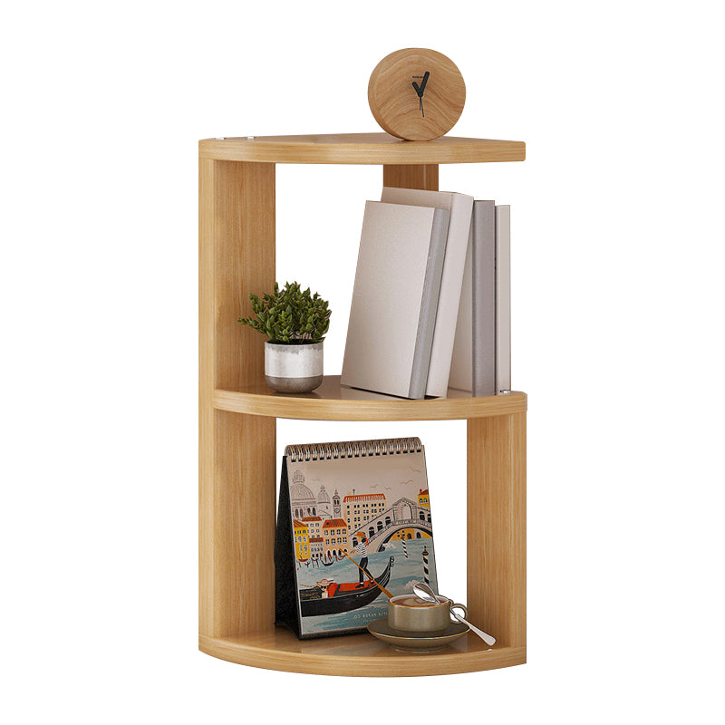 Modern Style Bookcase in Brown Color Wood Bookshelf for Office