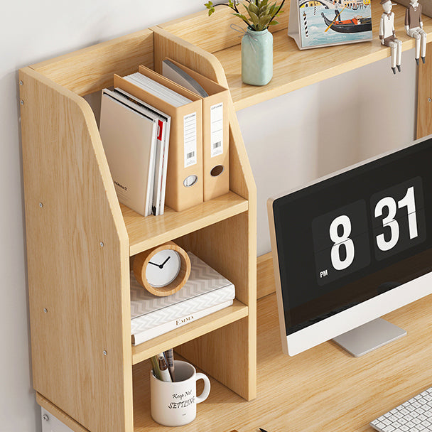 Modern Style Bookcase in Brown Color Wood Bookshelf for Office