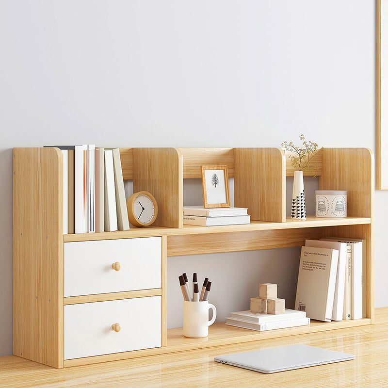 Modern Style Bookcase in Brown Color Wood Bookshelf for Office