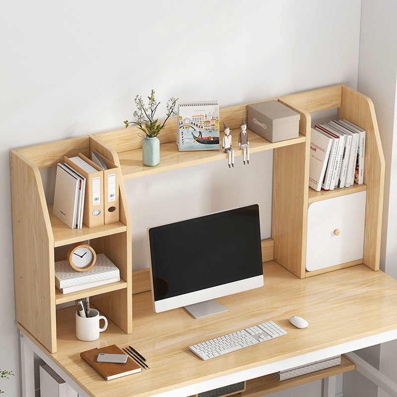 Modern Style Bookcase in Brown Color Wood Bookshelf for Office