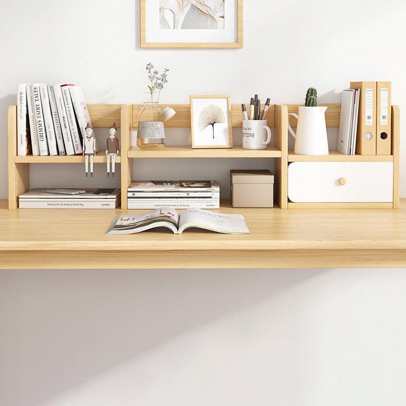 Modern Style Bookcase in Brown Color Wood Bookshelf for Office