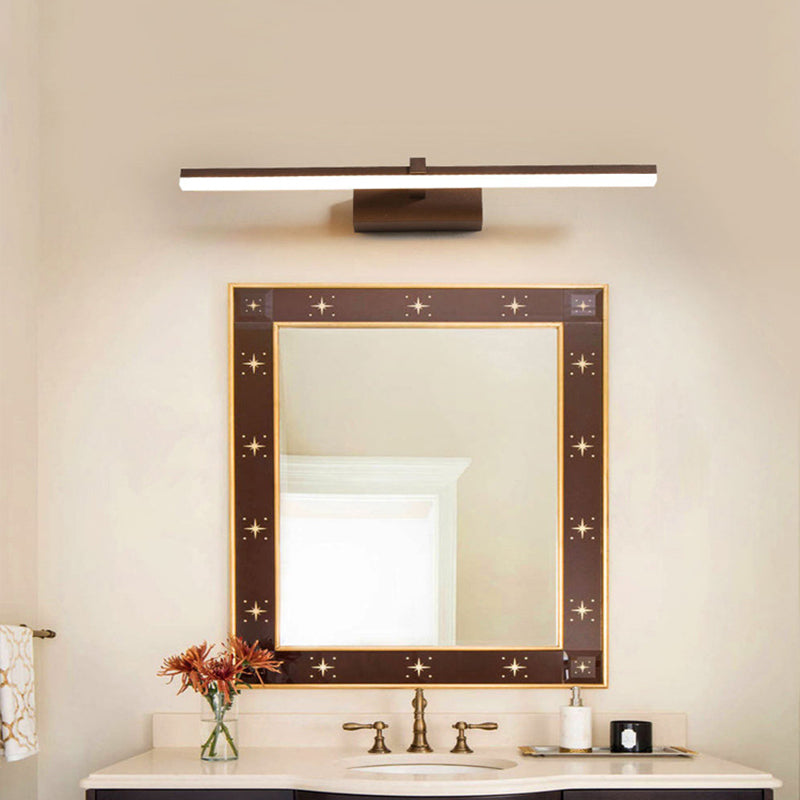 Modern Simple Style Aluminum Vanity Light Strip Shape Vanity Lamp for Shower Room