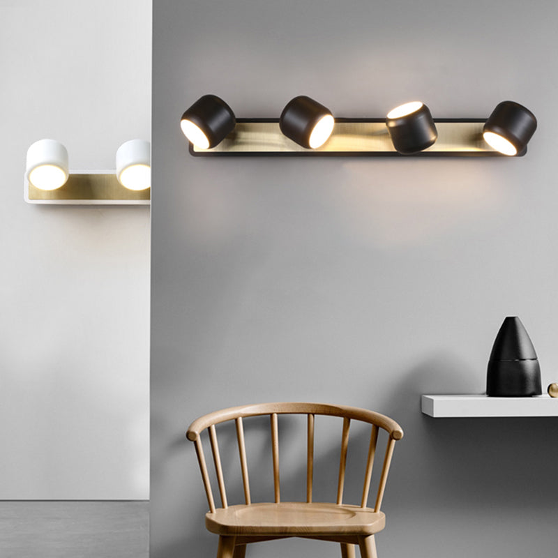 Contemporary Style Geometric Vanity Lighting Ideas Metal Multi Lights Vanity Sconce