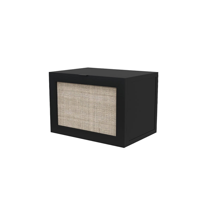 Modern Style Rattan Frame Timber Top White/black/grey/green Nightstand