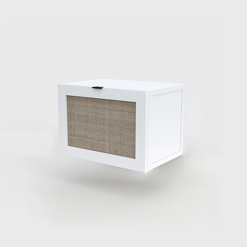 Modern Style Rattan Frame Timber Top White/black/grey/green Nightstand