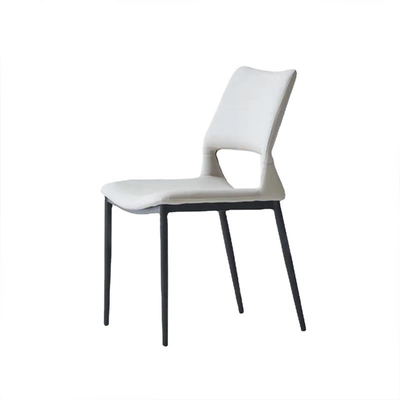 Armless Dining Chairs Contemporary Open Back Dining Side Upholstered Furniture