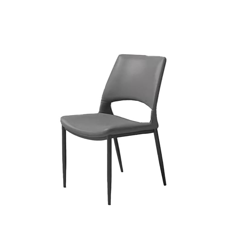 Armless Dining Chairs Contemporary Open Back Dining Side Upholstered Furniture