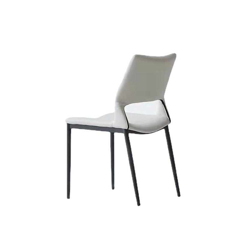 Armless Dining Chairs Contemporary Open Back Dining Side Upholstered Furniture