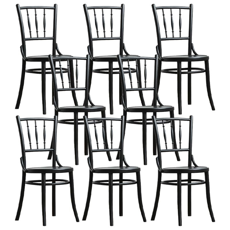 Wood Dining Side Chair Traditional Slat Back Side Chair for Home