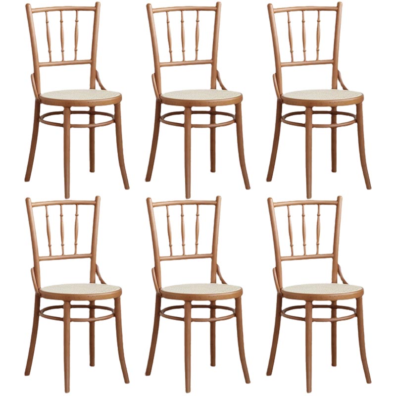 Wood Dining Side Chair Traditional Slat Back Side Chair for Home