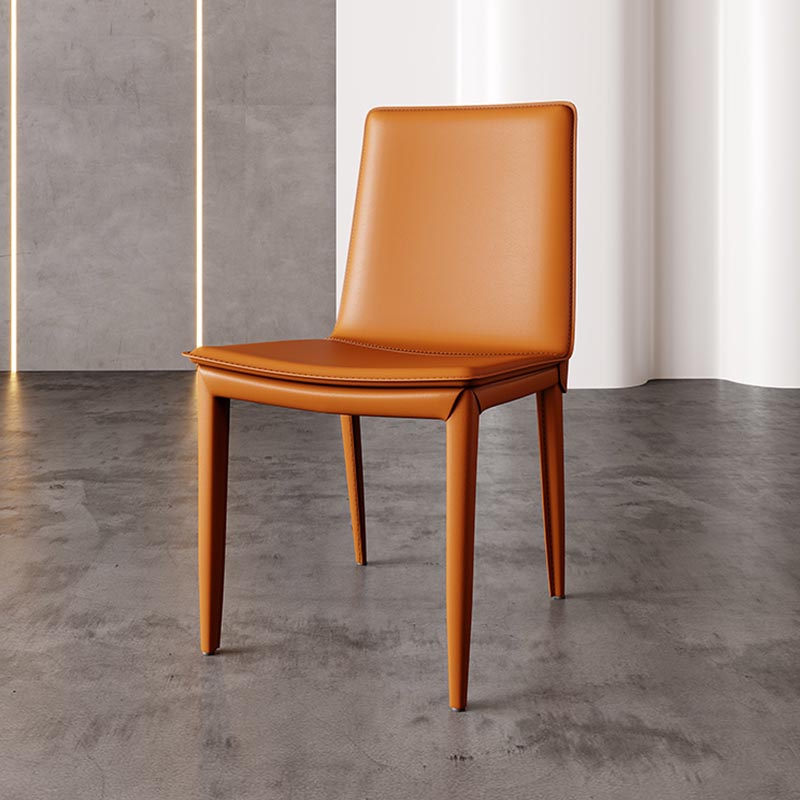 Leather Dining Chair Parsons Upholstered Chair for Dining Room