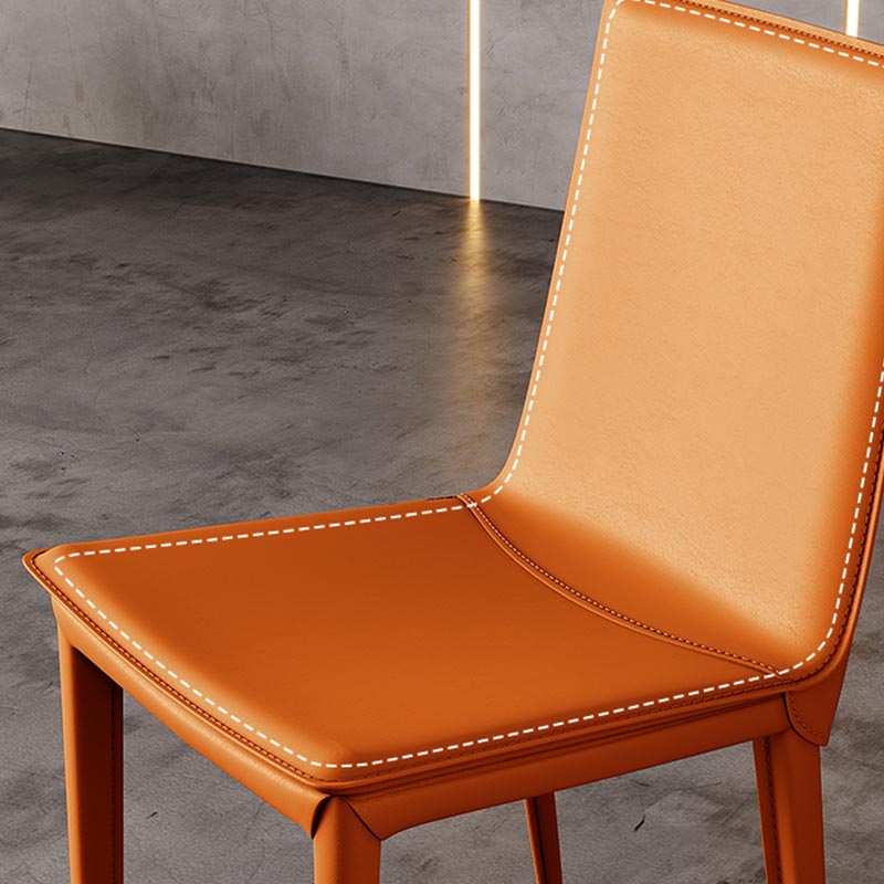 Leather Dining Chair Parsons Upholstered Chair for Dining Room