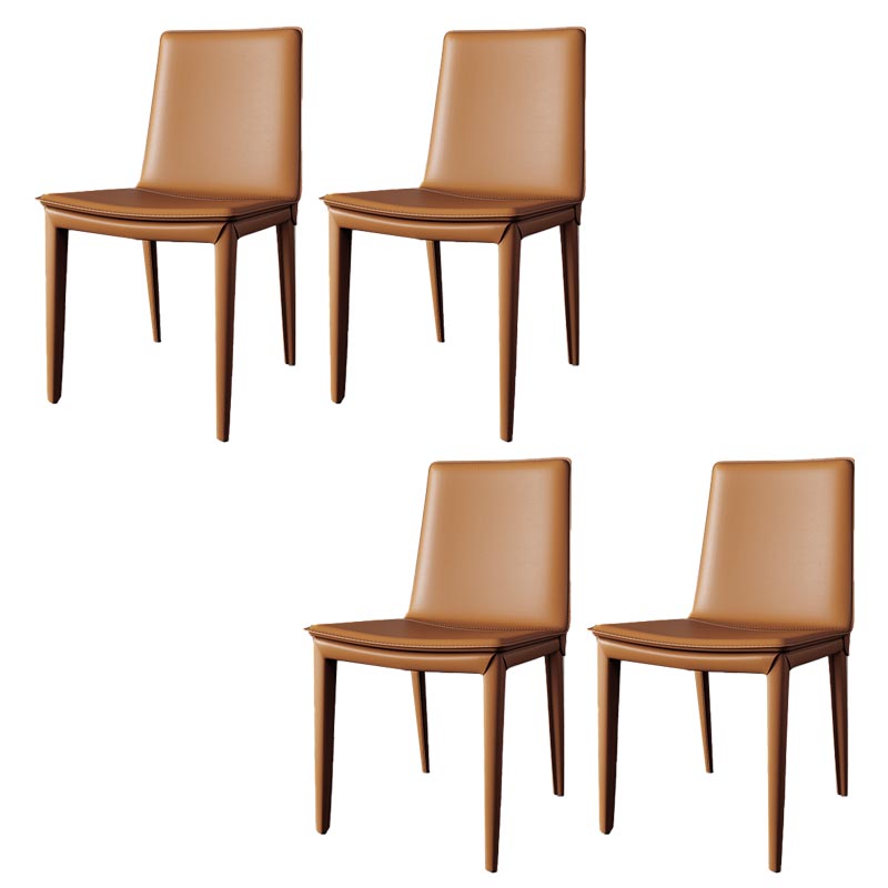 Leather Dining Chair Parsons Upholstered Chair for Dining Room