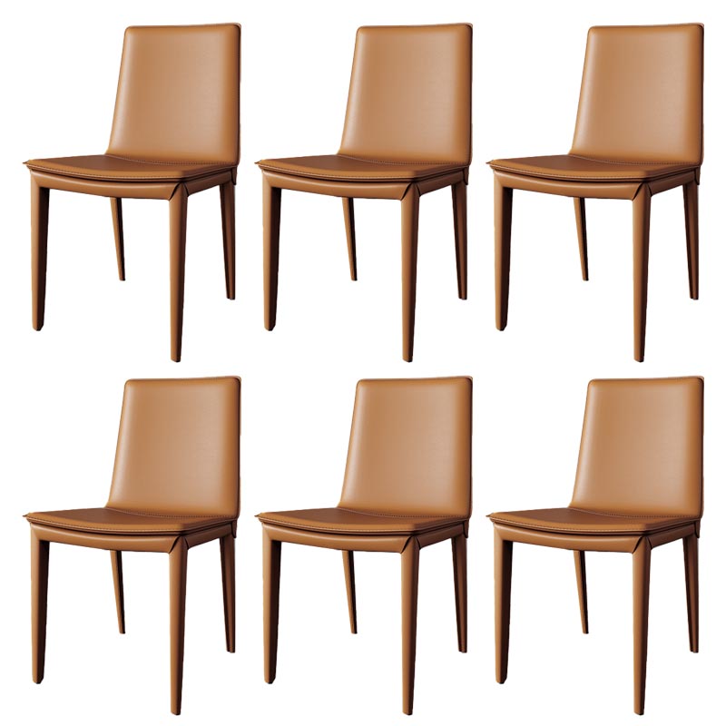 Leather Dining Chair Parsons Upholstered Chair for Dining Room