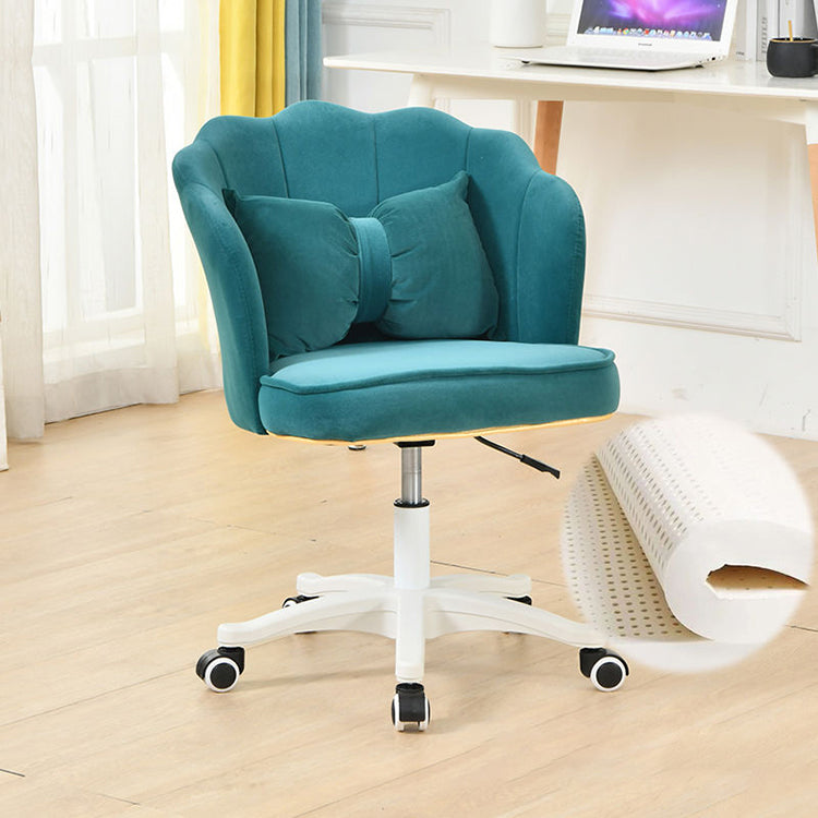 Modern Ergonomic Swivel Office Chair Home Office Armless Chair with Wheels