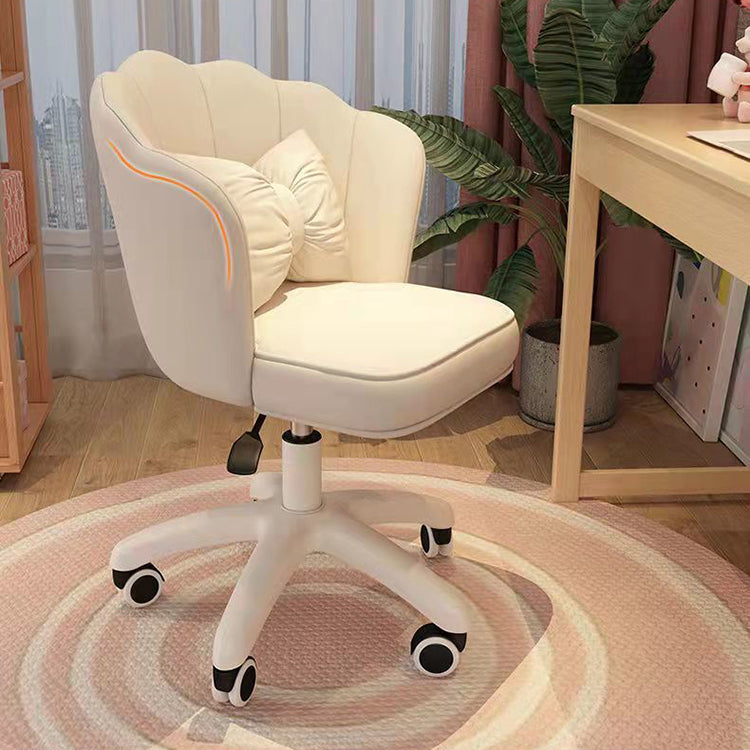 Modern Ergonomic Swivel Office Chair Home Office Armless Chair with Wheels