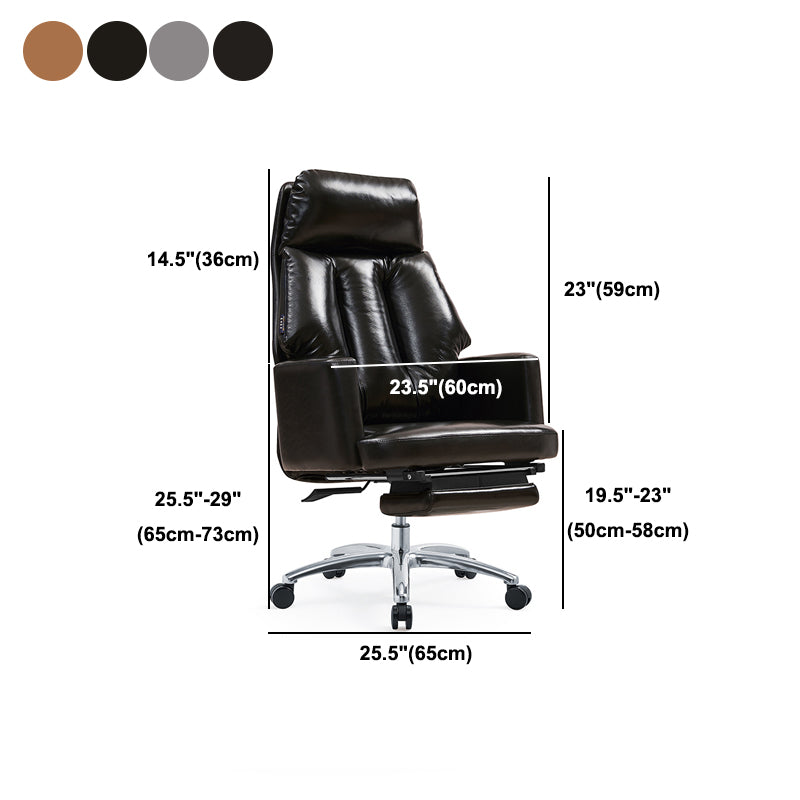 Metal Frame Contemporary Office Chair Executive Ergonomic Computer Chair