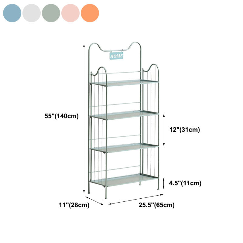 Metal Modern Style Bookcase Open Back Bookshelf for Home Office