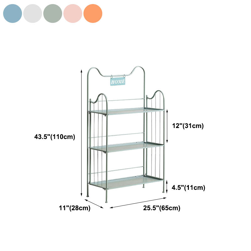 Metal Modern Style Bookcase Open Back Bookshelf for Home Office