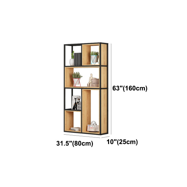 Modern Style Bookcase Metal Open Back Bookshelf for Office Use