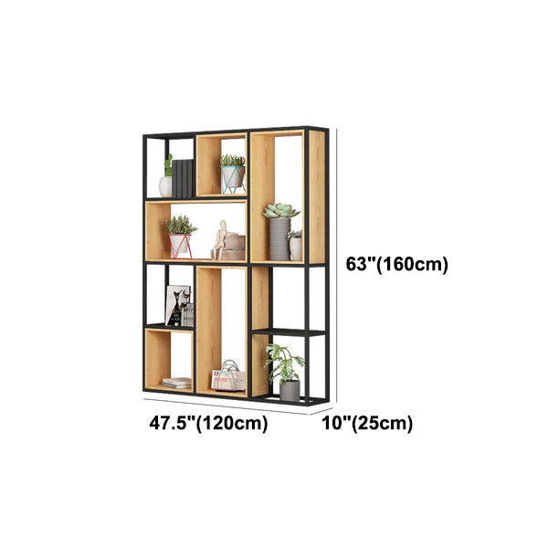 Modern Style Bookcase Metal Open Back Bookshelf for Office Use