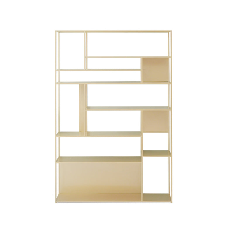 Contemporary Style Bookcase Metal Open Back Bookshelf for Office