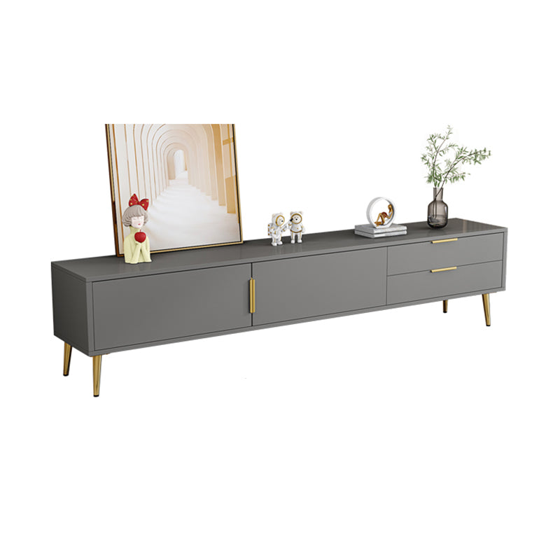 Glam Engineered Wood TV Stand Console Enclosed Storage TV Console