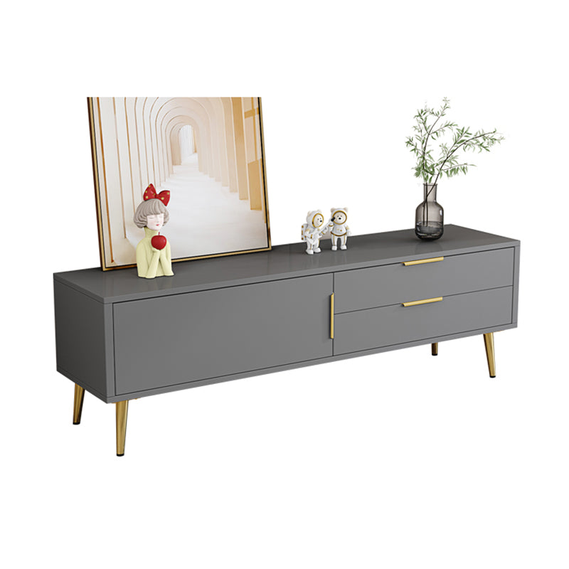 Glam Engineered Wood TV Stand Console Enclosed Storage TV Console