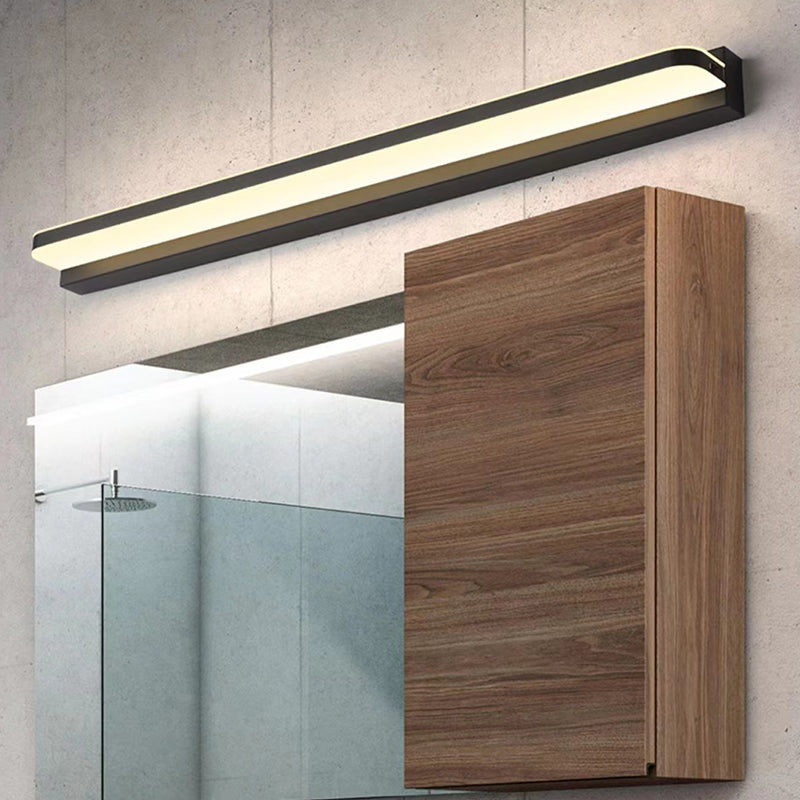 Contemporary Style Rectangular Vanity Lighting Ideas Metal 1 Light Vanity Sconce