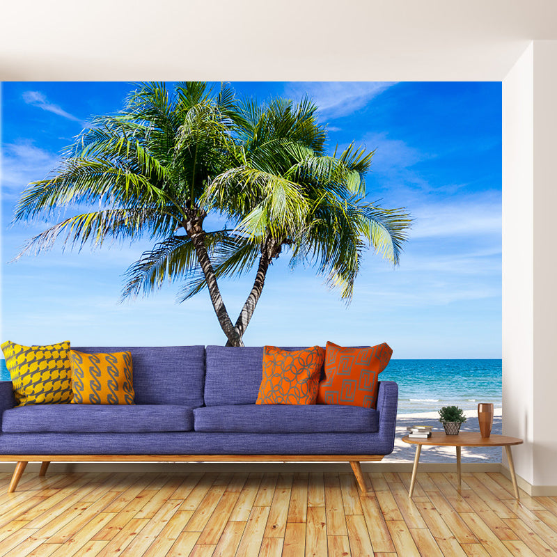 Fashionable Wall Mural Tropical Plant Leaf Print Living Room Wall Mural