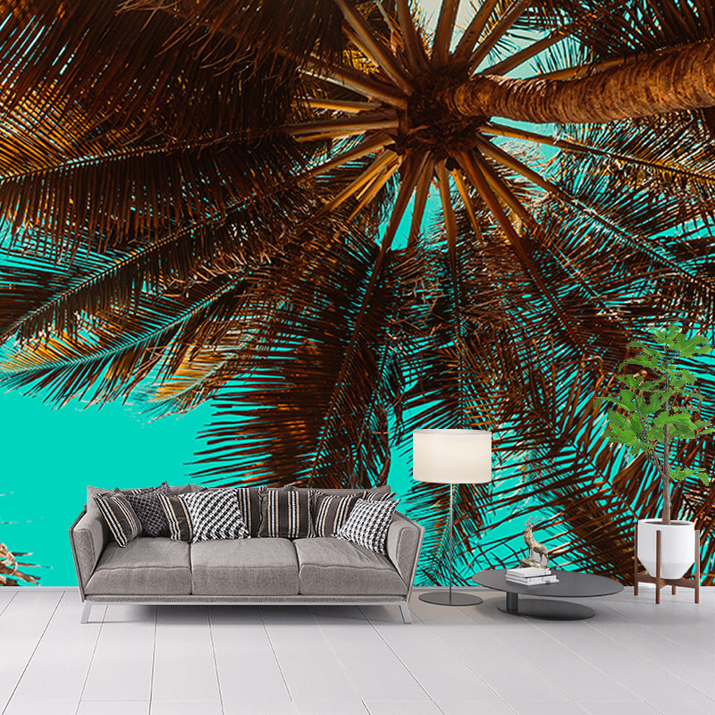 Lifelike Wall Mural Tropical Plant Leaf Print Sitting Room Wall Mural