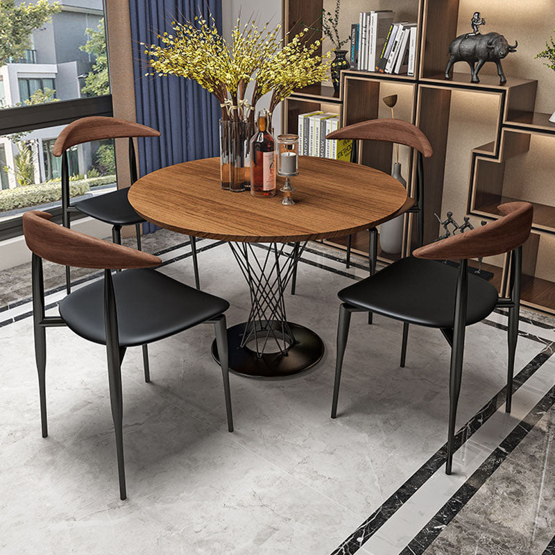 Metal Dining Chairs Contemporary Open Back Dining Side Upholstered Furniture