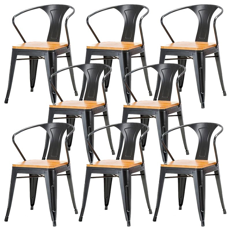 Industrial Counter Arm Chair Metal Dining Chair for Dining Room