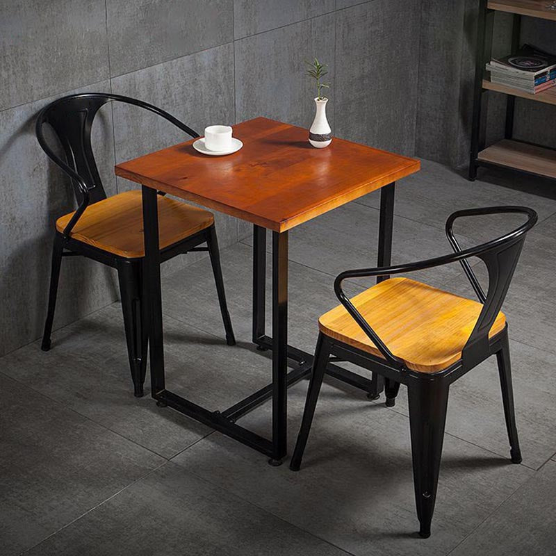 Industrial Counter Arm Chair Metal Dining Chair for Dining Room