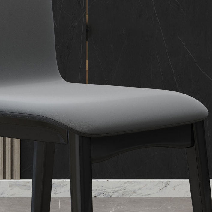 Contemporary Parsons Chair Upholstered Furniture in Matte Finish for Home