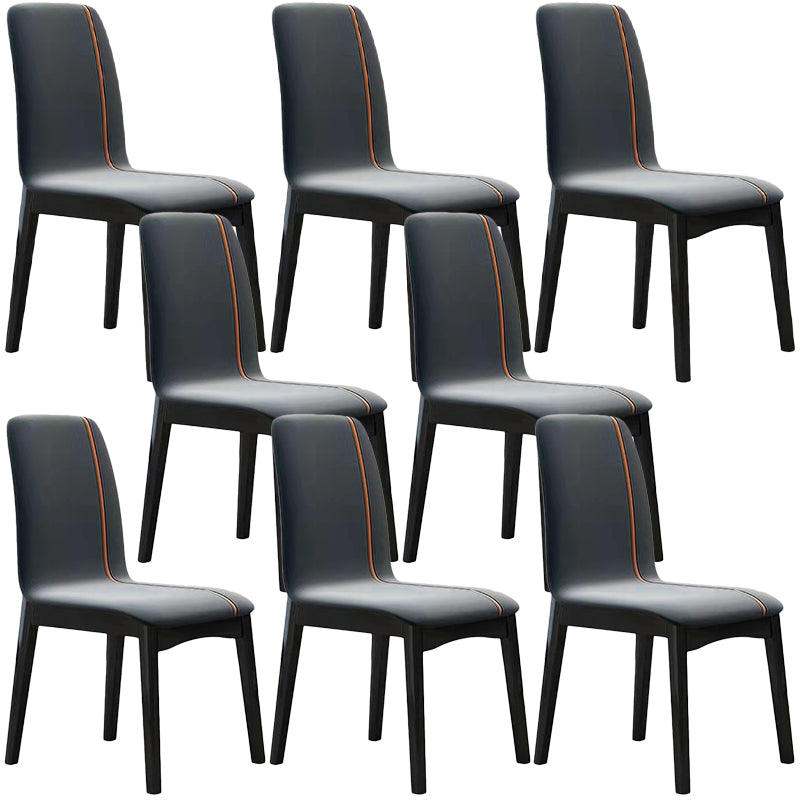 Contemporary Parsons Chair Upholstered Furniture in Matte Finish for Home