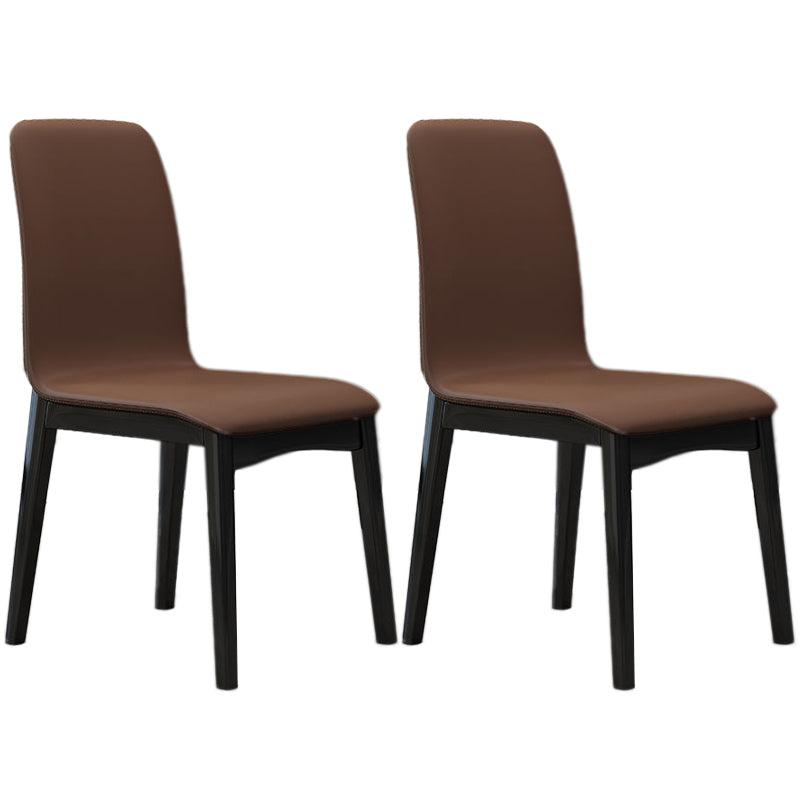 Contemporary Parsons Chair Upholstered Furniture in Matte Finish for Home