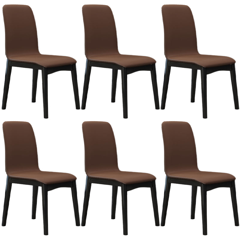 Contemporary Parsons Chair Upholstered Furniture in Matte Finish for Home