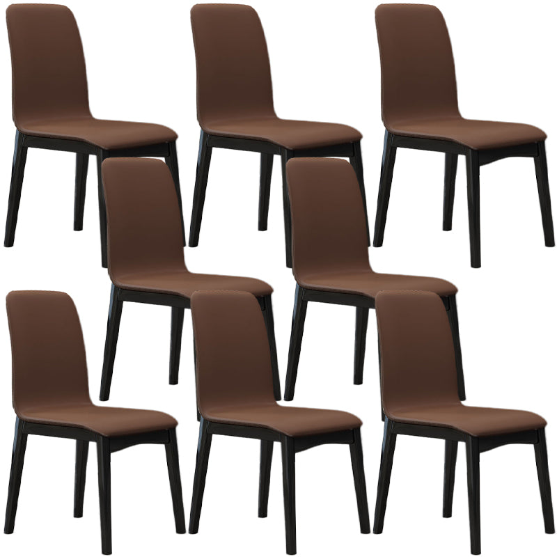 Contemporary Parsons Chair Upholstered Furniture in Matte Finish for Home