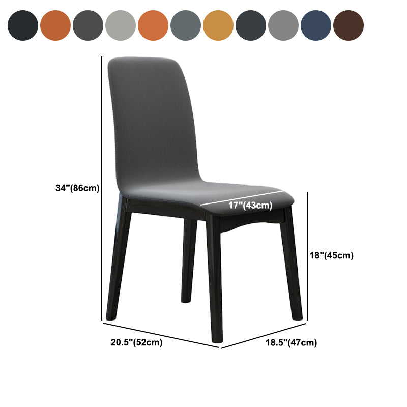 Contemporary Parsons Chair Upholstered Furniture in Matte Finish for Home