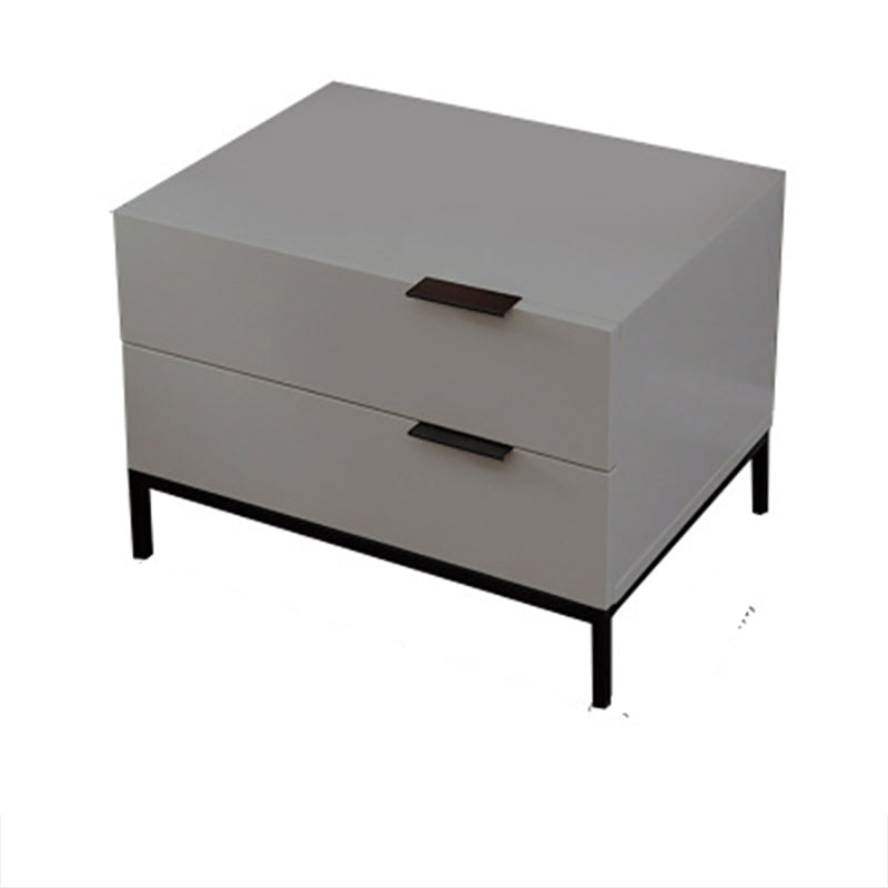 Modern Style Metal Iron Material Multi-color Choice Square Black Cabinet Foot Nightstand