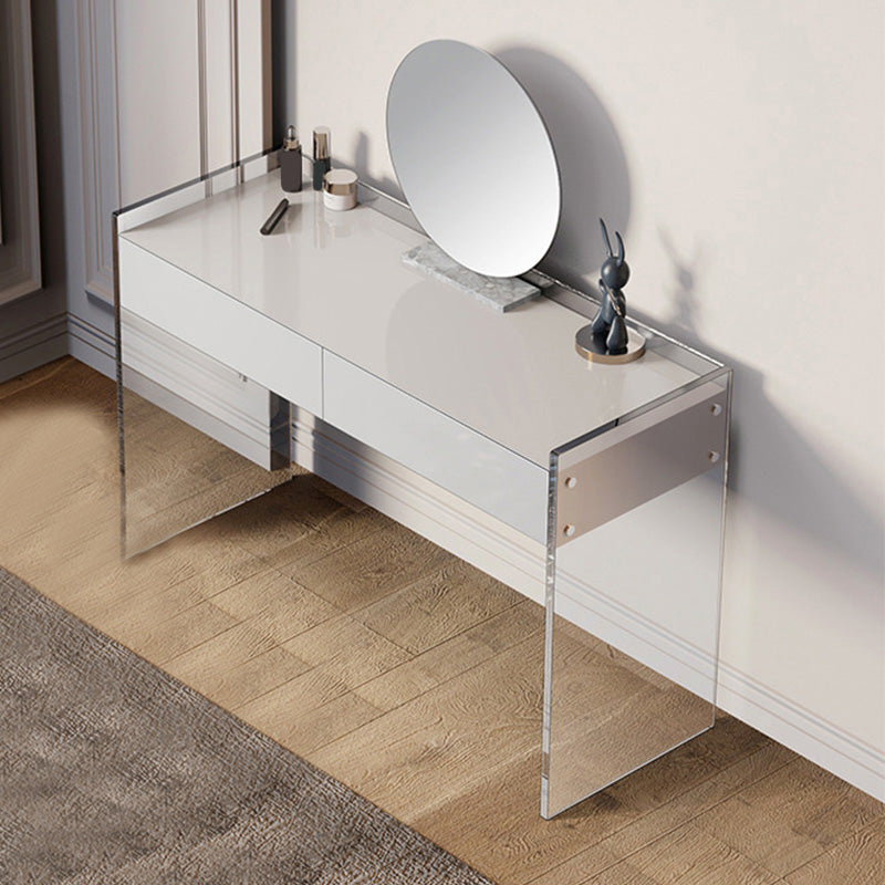 Contemporary Wooden Makeup Vanity Table Dresser With Storage Drawers